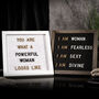 Small Black Felt Letter Board With Characters, thumbnail 2 of 5