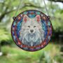 Samoyed Stained Glass Effect Suncatcher, thumbnail 4 of 6