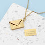 Personalised Secret Message Envelope Necklace, thumbnail 1 of 12