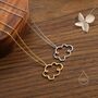 Sterling Silver Cloud Outline Pendant Necklace, thumbnail 3 of 11
