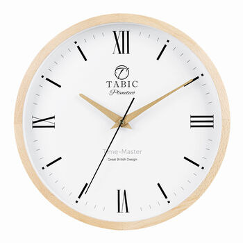 Tabic Planeteco Time Master Elegant Roman Numeral Wall Clock, 6 of 12