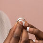 Personalised Dainty Sterling Silver Spinner Ring, thumbnail 3 of 12