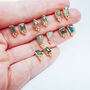 Semi Precious Gemstone Stud Earrings, thumbnail 1 of 12