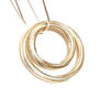 Twist Double Circle Pendant In Sterling Silver, thumbnail 1 of 7