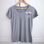 Personalised Mama/Mum/Mummy Heart T Shirt, thumbnail 3 of 6