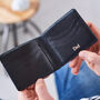 Personalised Luxe Leather Card Wallet, thumbnail 1 of 4