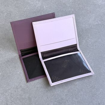 Personalised Recycled Leather Travel Pass/ Card Holder, 2 of 3
