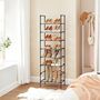 Set Of Two Grey Four Tier Shoe Storage Organiser Rack, thumbnail 2 of 7