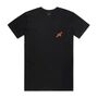 Hoy Classics Embroidered Organic Tee Black/Sunrise, thumbnail 1 of 6