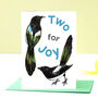 New Baby Twins Magpie Card, thumbnail 1 of 8