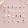 Sterling Silver Or Gold Slider Initial Letter Charm, thumbnail 1 of 7