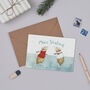 'Mice Skating' Christmas Card, thumbnail 1 of 2