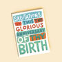 Fancy Birthday Salutations Card, thumbnail 1 of 1
