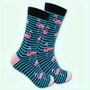 Novelty Fun Socks Size Five To Nine ~ Flamingo, thumbnail 2 of 6