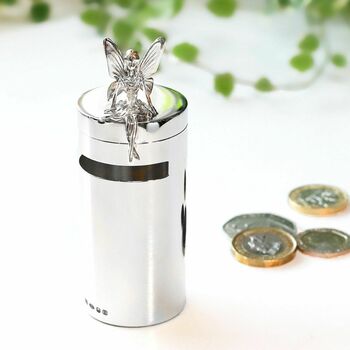 Sterling Silver Fairy Money Box, 3 of 4