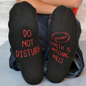Do Not Disturb Rugby Socks, 2 of 4