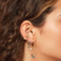 Alisa Gold Rainbow Huggie Earrings, thumbnail 2 of 2