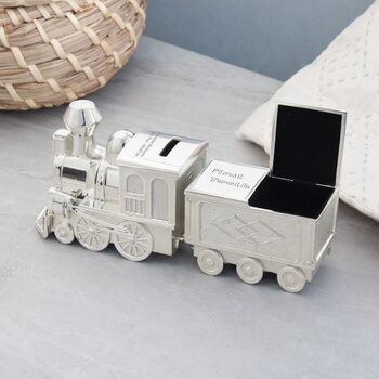 Personalised Silver Plated Train Keepsake Set, 2 of 7