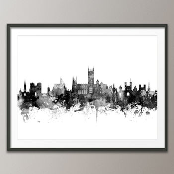 Canterbury Skyline Cityscape Art Print, 3 of 8