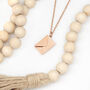 Personalised Rose Gold Plated Envelope Necklace, thumbnail 5 of 6