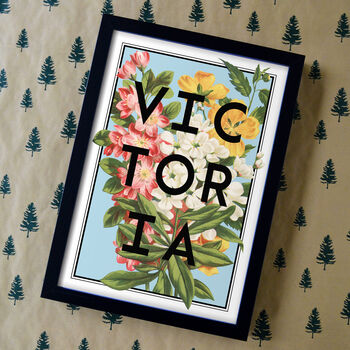 Personalised Floral Name Print, 6 of 10