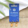 Gold Toned All Seeing Eye Earrings, thumbnail 2 of 4