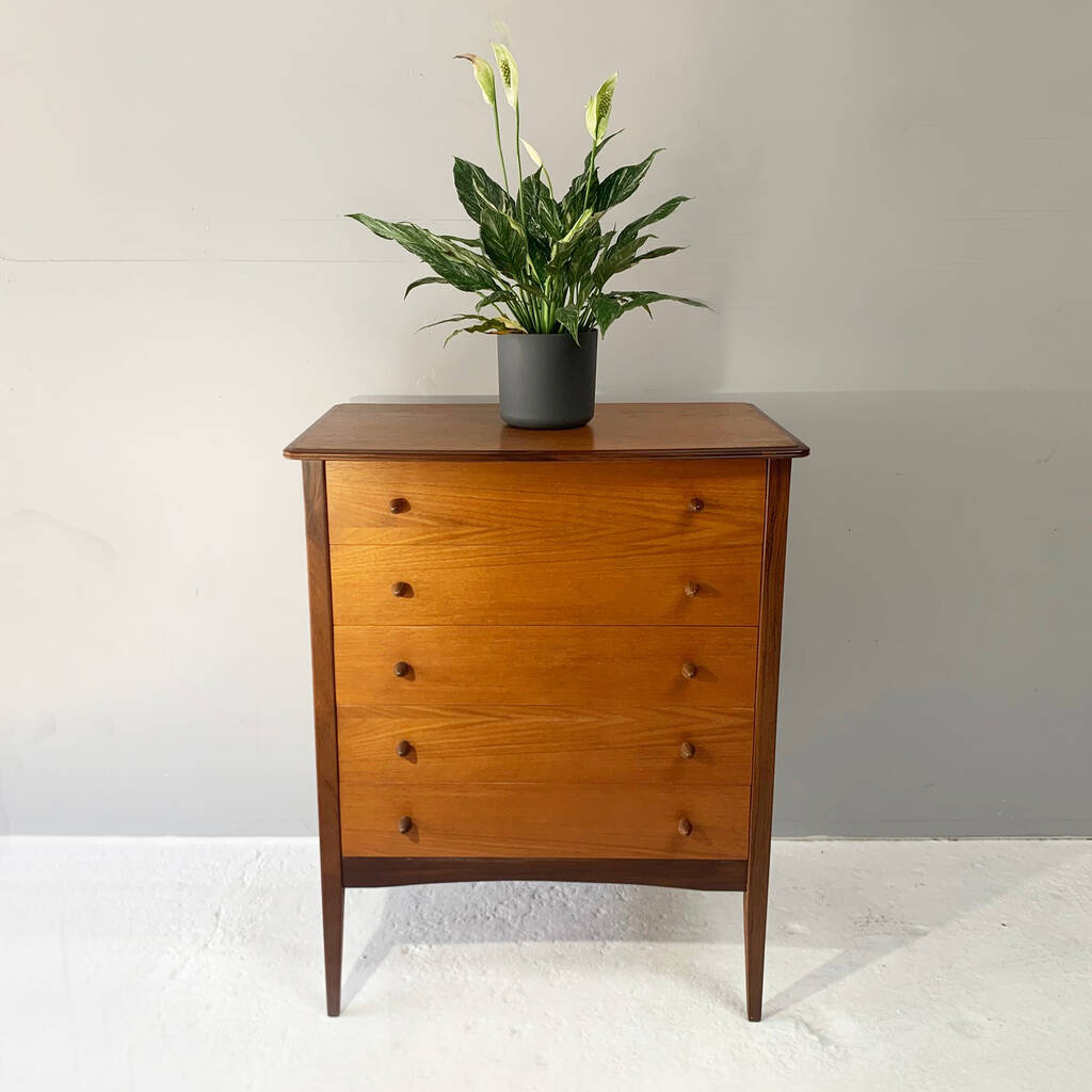 Mid Century Alfred Cox Style 1960’s Chest Of Drawers, 1 of 11