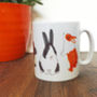 Bunny Rabbit White Ceramic Mug, thumbnail 2 of 4