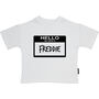 Hello My Name Is… Personalised Top, thumbnail 2 of 3