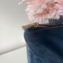 Personalised Name Wildflower Luxe Velvet Pouch, thumbnail 3 of 4