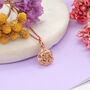 Sterling Silver Birth Flower And Initial Necklaces, thumbnail 9 of 12
