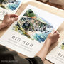 Travel Destination Card Of Big Sur California Gift Ideas For Travel, thumbnail 1 of 7