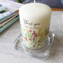 Personalised Thank You Teacher Wildflower Candle, thumbnail 3 of 6