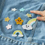 Set Of Eight Rainbow And Stars Iron On Patches, thumbnail 3 of 3