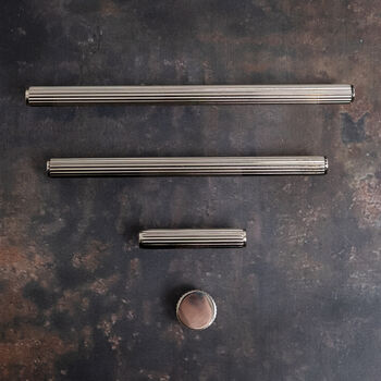 Solid Brass Straight Knurled Pull Handles, 5 of 12