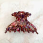 Large Ornate Rainbow Tortoiseshell Hair Claw, thumbnail 3 of 3