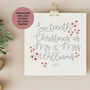 Personalised Years Married Script Christmas Card, thumbnail 2 of 4