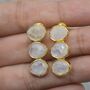 Rainbow Moonstone Earrings: June Birthstone Drop, thumbnail 6 of 8