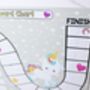Personalised Children's Unicorn Reward Map, thumbnail 4 of 4