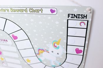 Personalised Children's Unicorn Reward Map, 4 of 4