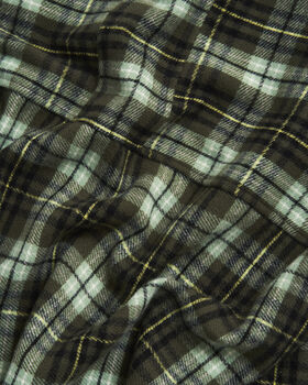 Cathy Green Check Hooded Scarf, 7 of 7