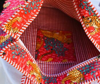 Red Cheetah Tote Bag, 2 of 2