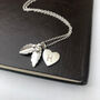 Personalised Holly And Initial Heart Necklace, thumbnail 2 of 10
