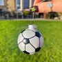 Christmas Football Glass Bauble, thumbnail 1 of 2