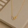 Interlinked 18k Gold Plated Necklace, thumbnail 1 of 2