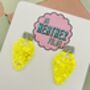 Christmas Lights Glitter Christmas Earrings / Festive Jewellery / Shimmering Multi Colour Dangles, thumbnail 4 of 12