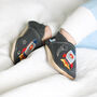 Dotty Fish Space Rocket Soft Leather Baby Shoes With Barefoot Soles, thumbnail 3 of 11