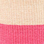 Hoji: Hot Pink Colour Block Woven Basket, thumbnail 8 of 9