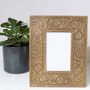Antique Style Ornamental Brass Photo Frame, thumbnail 3 of 4