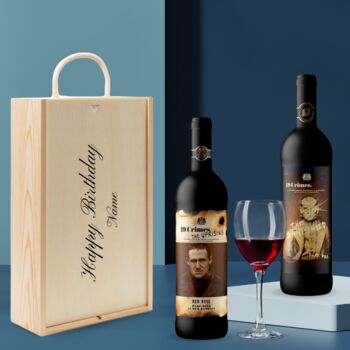 Personalised 19 Crimes Red Wine Gift Set For Occasions, 2 of 7